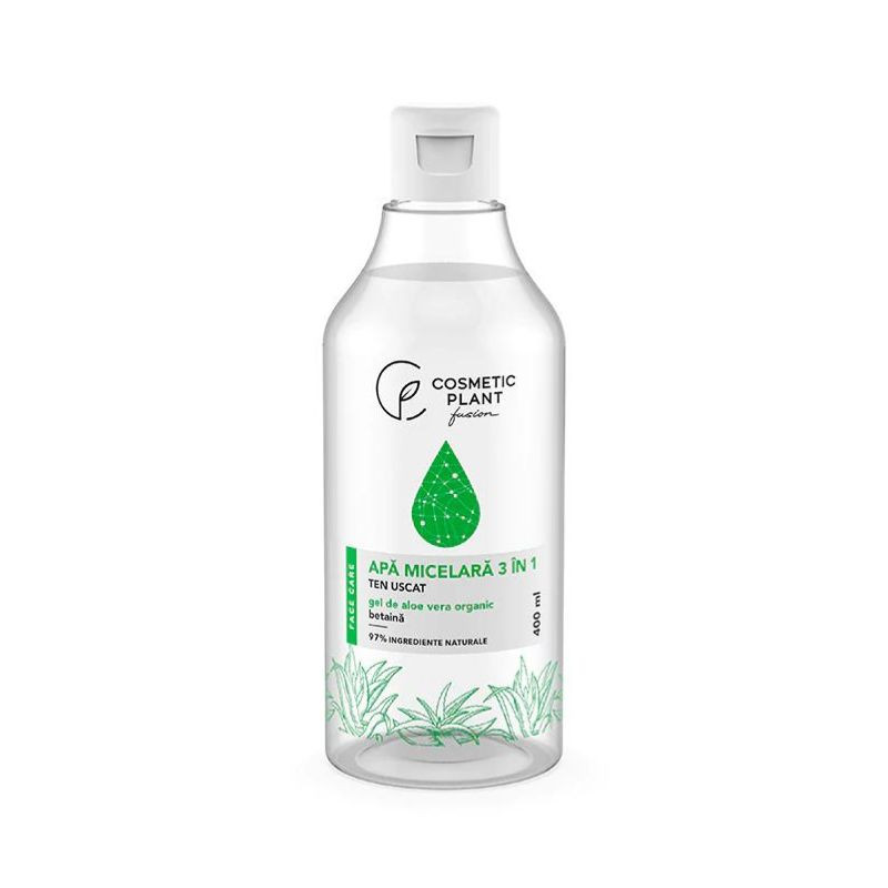 Cosmetic Plant Apa micelara 3 în 1 cu gel de aloe vera,  400ml