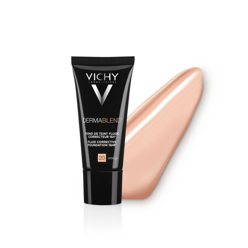 Fond de ten fluid corector SPF28, nuanta 20 Vanilla, Dermablend,…