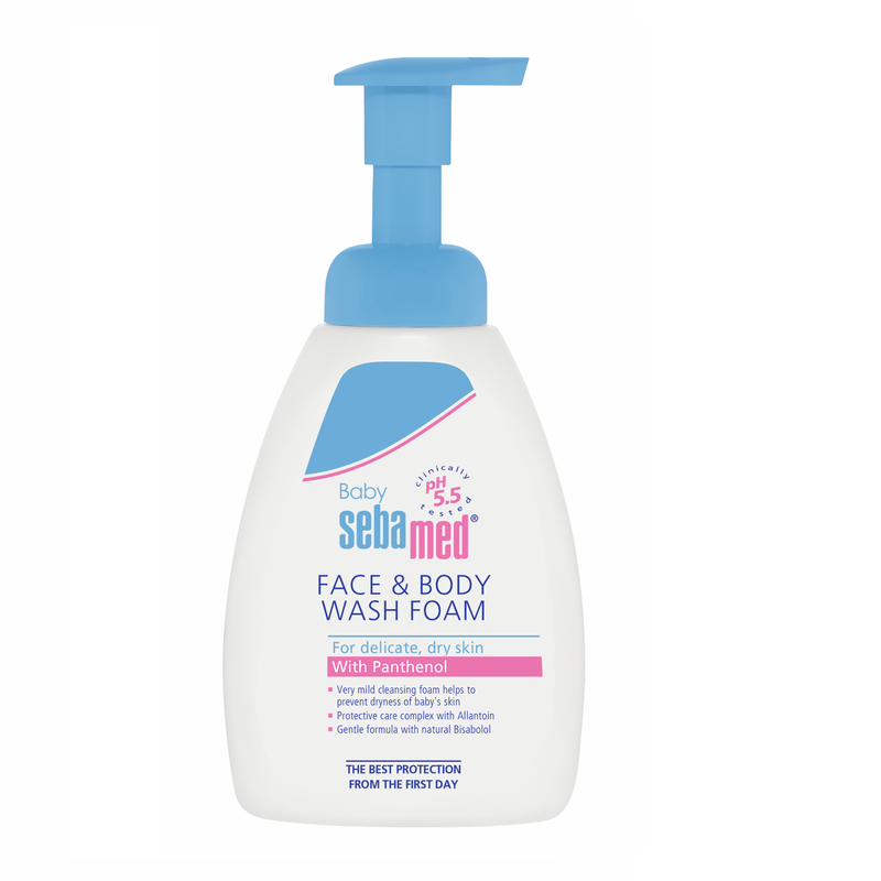 Spuma dermatologica de curatare pentru fata si corp Baby, 400 ml,…
