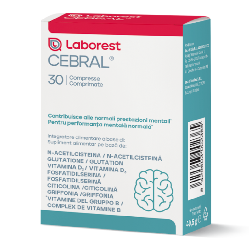 Cebral, 30 comprimate, Laborest Italia