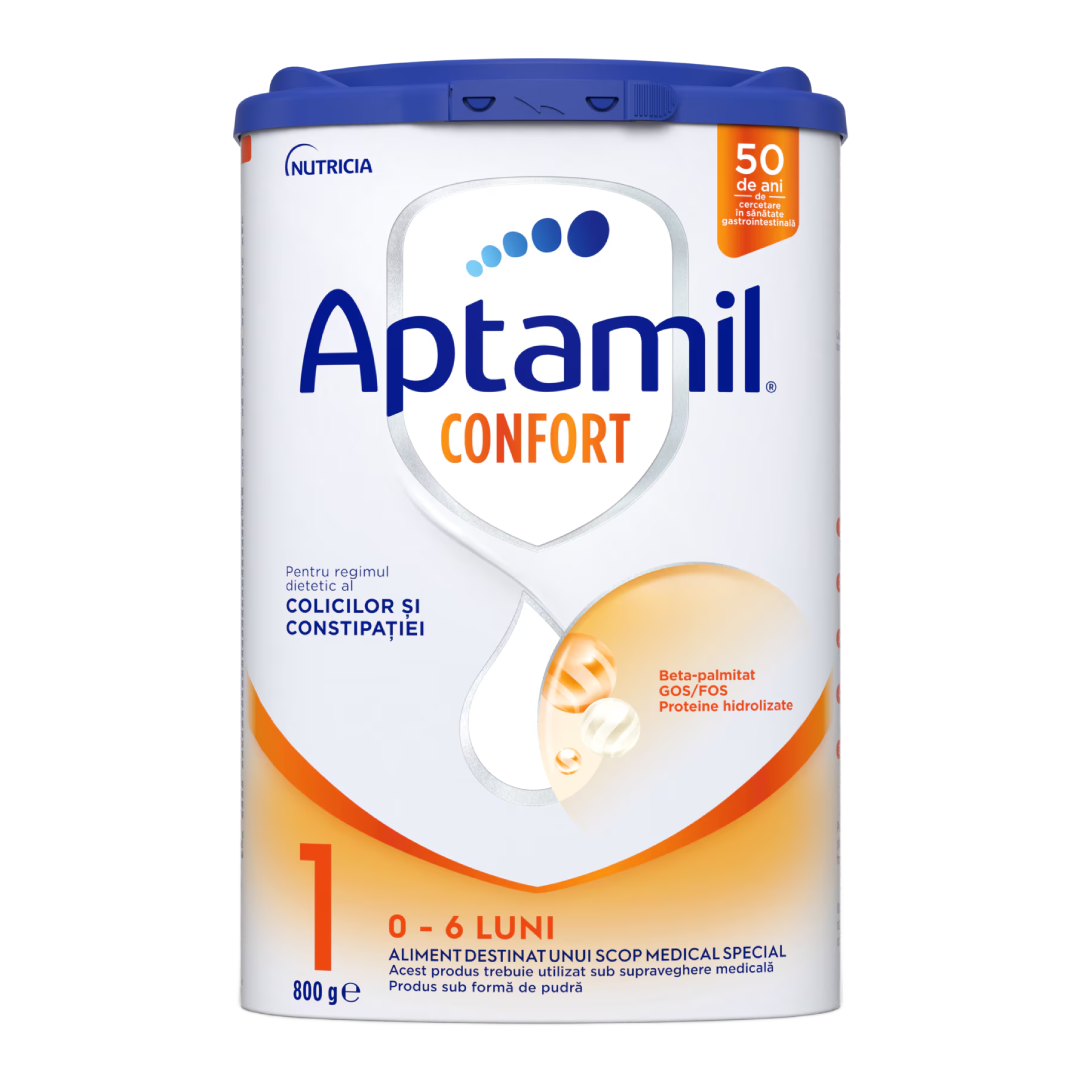 Formula de lapte praf Confort 1, 0-6 luni, 800 g, Aptamil