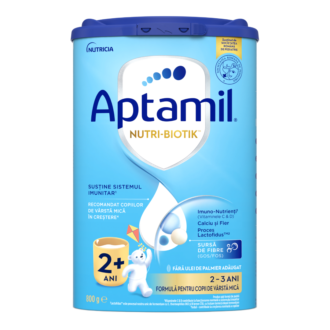 Formula de lapte praf Nutri Biotik 2+, 2-3 ani, 800 g, Aptamil