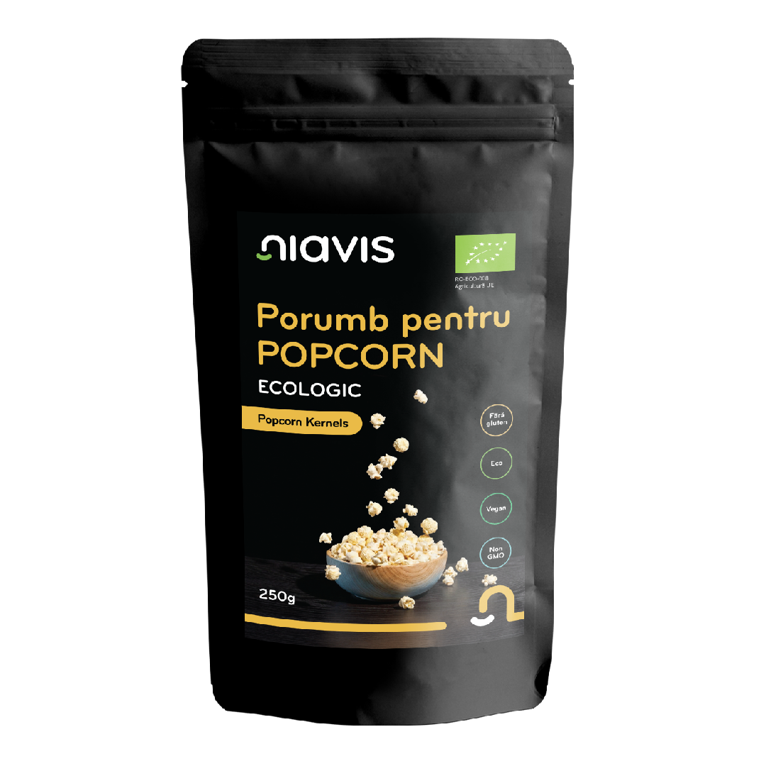 Porumb pentru Popcorn Ecologic, 250g, Niavis