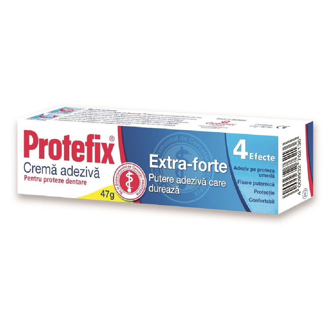 Protefix crema adeziva Extra-Forte, 47 g, Queisser Pharma