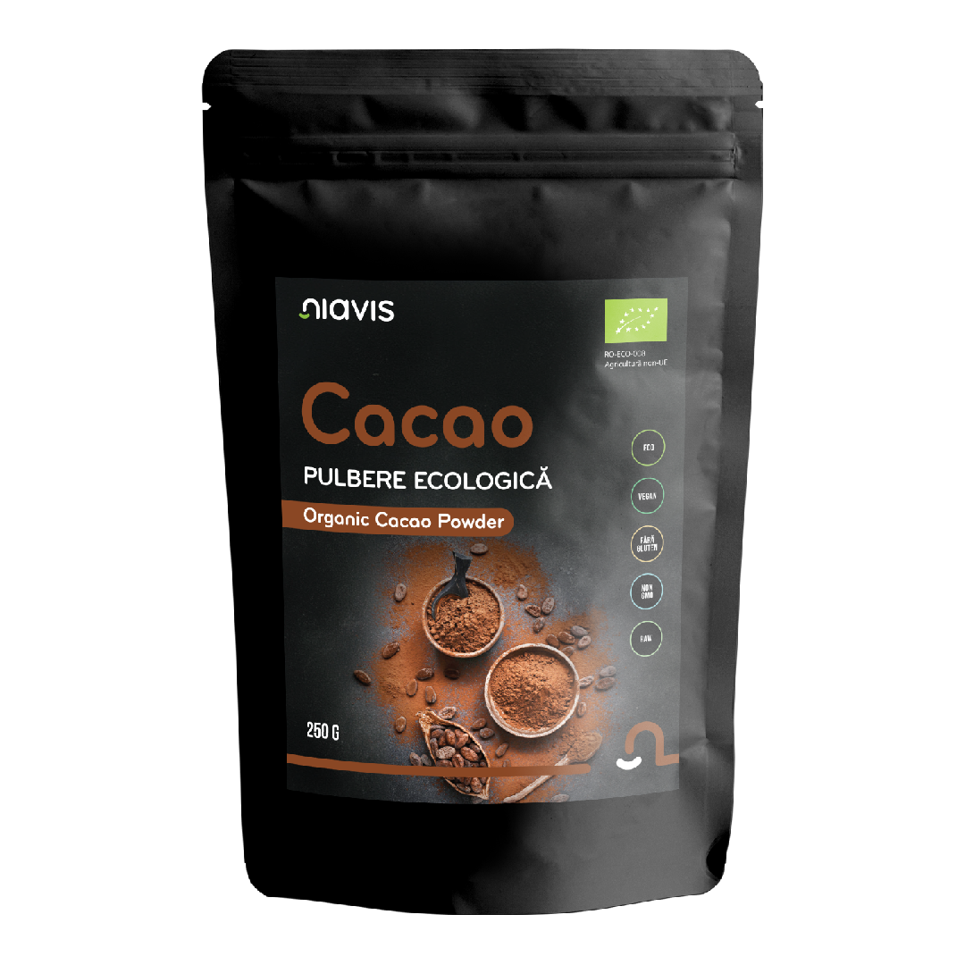 Pulbere de cacao Bio, 250 g, Niavis