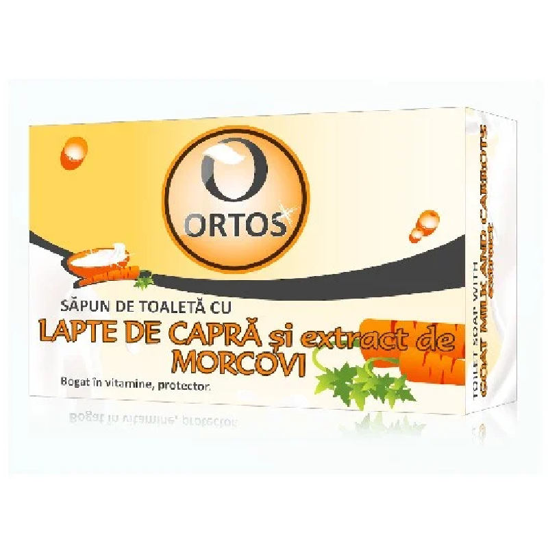 Sapun cu lapte de capra si extract de morcovi,100g, Ortos